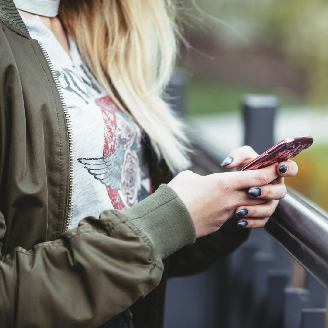 Girl with a smartphone