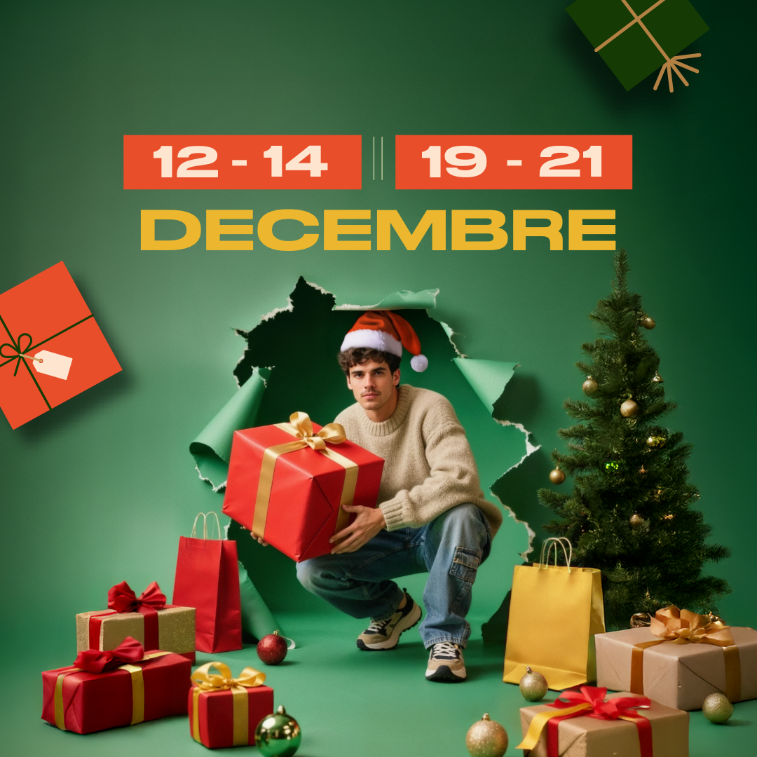 homme qui tient un cadeau