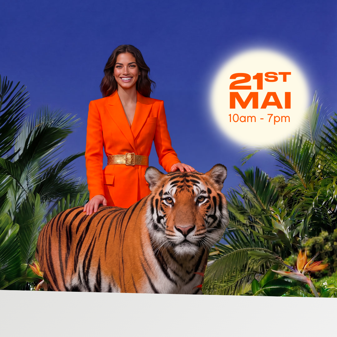 femme avec un tigre